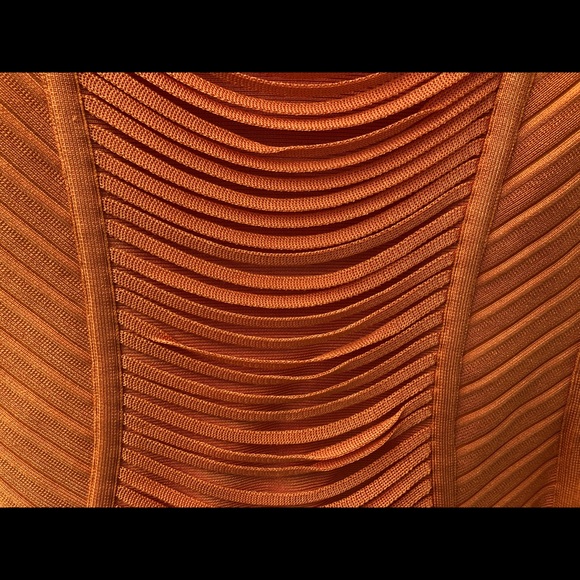 Stretta Salmon Rosie Short Cocktail Dress - Size M - Picture 6 of 8